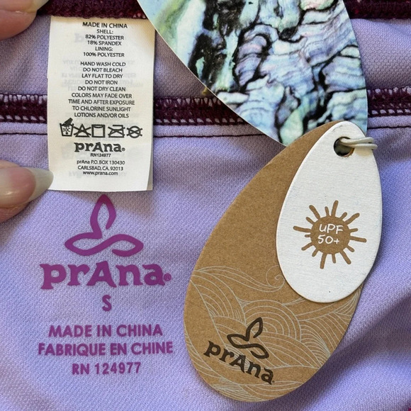 NWT Prana Ramba Swim Bikini Bottom Wine Adrie Red S - Picture 6 of 11